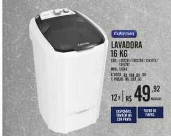 Zema Lavadora 16 Kg Colormaq oferta