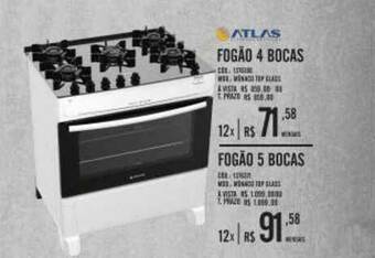 Zema Atlas Fogão 4 Bocas Fogão 5 Bocas oferta