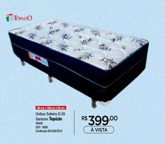 Zenir Unibox Solteiro D-28 Santorini Topázio oferta