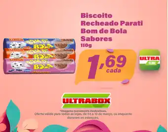 Ultrabox Biscoito Recheado Parati Bom de Bola Sabores oferta