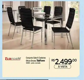 Conjunto Sala 6 Cadeiras Olivia-ornata Tubform