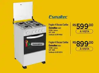 Fogão 4 Bocas Caribe Esmaltec 4081 Fogão 6 Bocas Caribe Esmaltec 6081