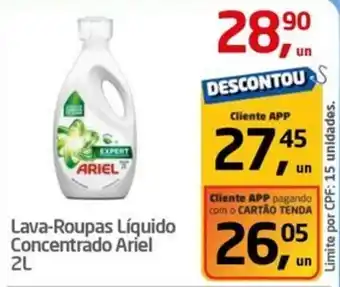 Tenda Atacado Lava-Roupas Líquido Concentrado Ariel oferta