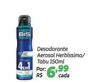 Desodorante Aerosol Herbissimo Tabu