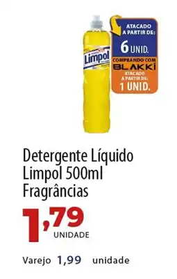 Akki Atacadista Detergente Líquido Limpol  Fragrâncias oferta