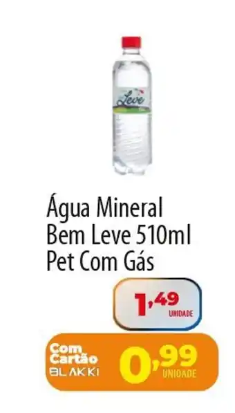 Akki Atacadista Água Mineral Bem LeveÁgua Mineral Bem Leve 510ml Pet Com Gás Pet Com Gás oferta