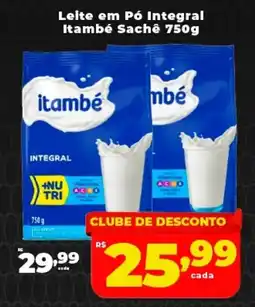 Nidobox Leite em Pó Integral Itambé Sachê oferta