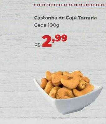Villarreal Supermercados Castanha De Cajú Torrada oferta