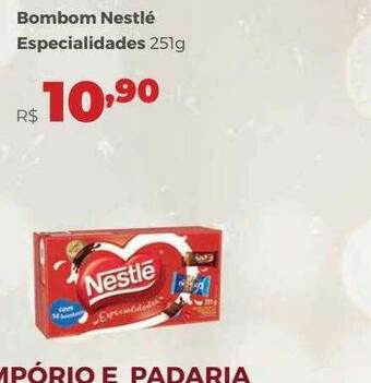 Villarreal Supermercados Bombom Nestlé Especialidades oferta