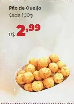Villarreal Supermercados Pão De Queijo oferta