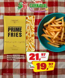 Rede Supermarket Batata Palito Pré-frita Prime Fries Congelada Pacote oferta