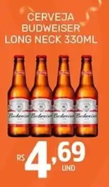 Rede Cearense de Supermercados Cerveja budweiser long neck oferta