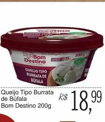 Festval Queijo Tipo Burrata De Búfala Bom Destino oferta