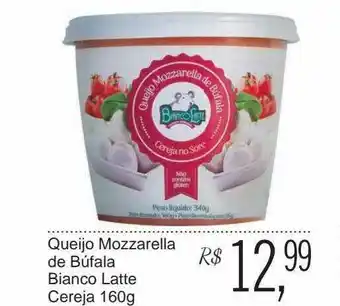 Festval Queijo Mozzarella De Búfala Bianco Latte Cereja oferta
