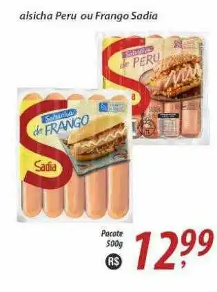 Unicompra Salsicha Peru Ou Frango Sadia oferta
