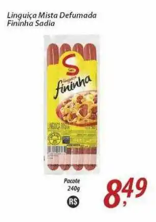 Unicompra Linguiça Mista Defumada Fininha Sadia oferta