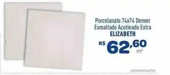 Porcelanato 74x74 Denver Esmaltado Acetinado Extra Elizabeth