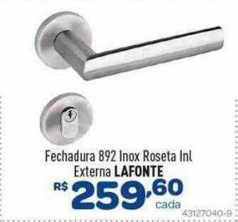 Comjol Fechadura 892 Inox Roseta Inl Externa Lafonte oferta