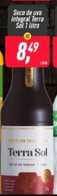 Frangolândia Suco de Uva Integral Terra Sol 1L oferta