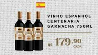 Empório Bahamas Vinho Espanhol Centenaria Garnacha oferta