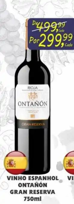 Kanguru Supermercado Vinho Espanho Ontañón Gran Reserva oferta