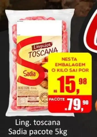 Atacado Máximo Ling. Toscana Sadia Pacote 5kg oferta