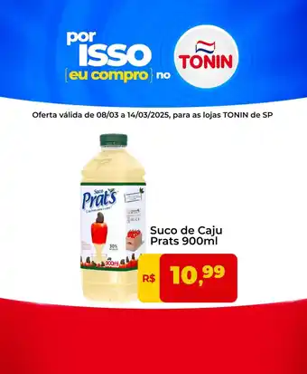 Tonin Superatacado Suco de Caju Prats oferta