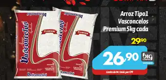 Supermercados Big Compra Arroz Tipol Vasconcelos Premium cada oferta