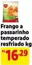 Extra Frango a passarinho temperado resfriado oferta