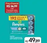 Drogal Pampers - lenços umedecidos l4p3 cuidado de bebe oferta