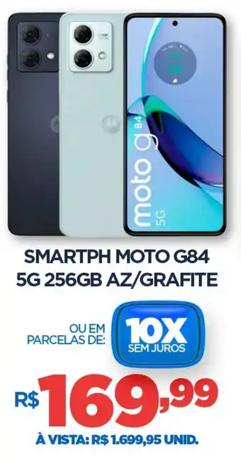 DB Supermercados Smartph moto g84 5g 256gb az/grafite oferta