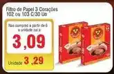 Spani Atacadista 3 corações - filtro de papel oferta