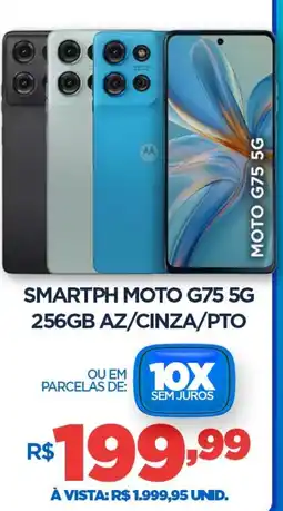 DB Supermercados Smartph moto g75 5g 256gb az/cinza/pto oferta