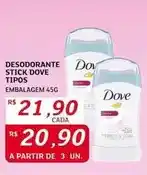 Assaí Atacadista Dove - desodorante stick tipos oferta