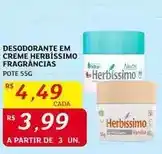 Assaí Atacadista Herbissimo - desodorante em creme fragrâncias oferta