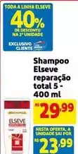 Extra Elsève - shampoo reparação total 5 oferta