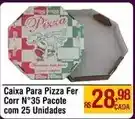 Max Atacadista Pacote - caixa para pizza fer corr n°35 com 25 unidades oferta