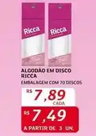 Assaí Atacadista Ricca - algodao em disco oferta