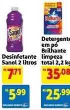 Extra Brilhante - detergente em pó limpeza oferta