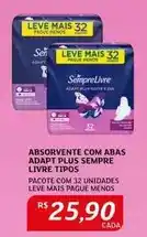 Assaí Atacadista Sempre livre - absorvente com abas adapt plus oferta