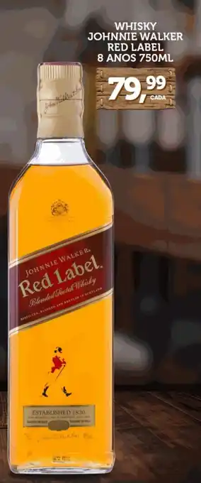 CenterBox Whisky johnnie walker red label 8 anos oferta