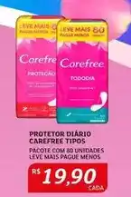 Assaí Atacadista Carefree - protetor diário tipos oferta