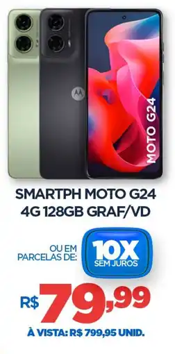 DB Supermercados Smartph moto g24 4g 128gb graf/vd oferta