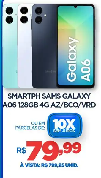 DB Supermercados Smartph sams galaxy a06 128gb 4g az/bco/vrd oferta