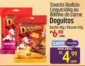 Muffato Doguitos - snacks rodizio linguicinha ou bifinho de carne oferta