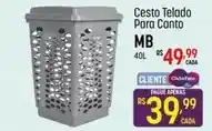 Muffato Cesto telado para canto oferta