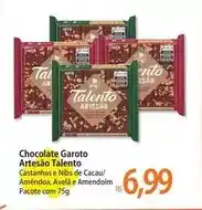 Atacadão Garoto - chocolate artesão talento oferta