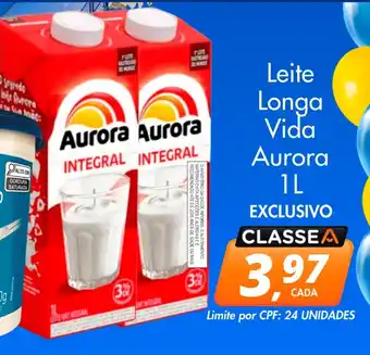 Delta Supermercados Leite Longa Vida Aurora oferta