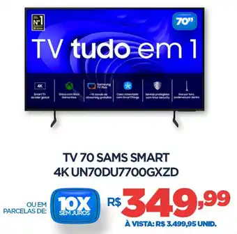 DB Supermercados Tv 70 sams smart 4k UN70DU7700GXZD oferta