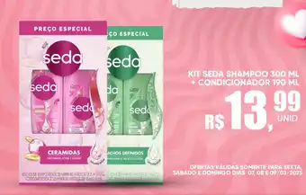 Supermercado Bernardão Kit seda shampoo + condicionador oferta